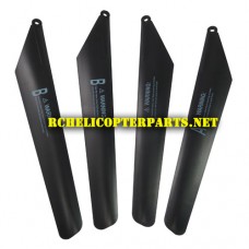 K6-8 Main Blade 2A+2B Parts For Kingco K6 Helicopter
