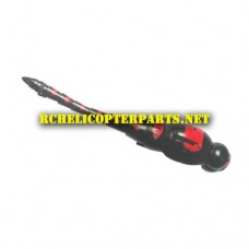 HAK377-02A Body Right Red Parts for Hak377 Helicopter