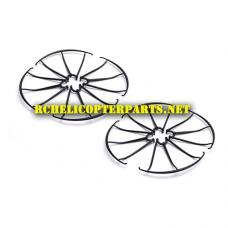 300-42 Propeller Guard 8PCS Parts Compatible with Polaroid PL300 Camera Drone Quadcopter