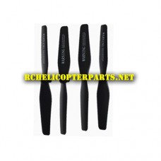 3700-01-Black Main Propellers 4PCS Parts for Polaroid PL3700 Camera Drone with Wi-Fi