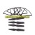 RK800-36 Propellers 4pcs and Protector Guard 4pcs Parts for Polaroid PL800 Sky War Camera Drone