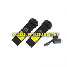 BK 35516-39 Lipo Batteries 2PCS + USB Cable Charger 1PC Parts for Archos AR0035516 Drone VR