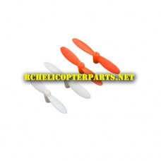 QDR-RCRS -01-Red & White Main Propellers 4PCS Parts for AWW Alta AW-QDR-RCRS Quadrone Racers Racing Drone