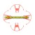 QDR-RCRS -03-Red Propellers Guard 4PCS Parts for AWW Alta AW-QDR-RCRS Quadrone Racers Racing Drone