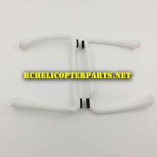 VBF-02-White Landing Skid 2PCS Parts for Black Fin GPS Drone with Follow Me Technology