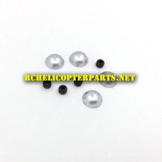 VBF-07 Propeller Nuts 4PCS + Collar 4PCS Parts for Black Fin GPS Drone with Follow Me Technology