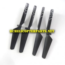 VK360-01 Main Propellers 4PCS Parts for Braha Stealth X360 Quadcopter Drone