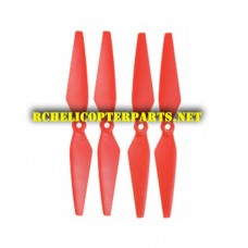 F18-01-Red Main Blades 4PCS Parts for Contixo F18 GPS Drone Quadcopter