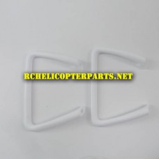 F21-06-White Landing Skid 2pc Parts for Contixo F21 GPS Drone