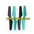 F8-01-Blue Main Propellers 4PCS Parts for Contixo F8 Pocket Drone