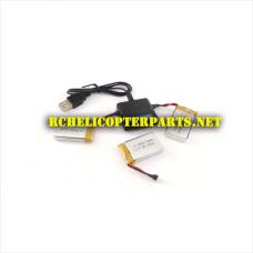 Lipo Batteries 3PCS with Multi Charger for Corby CX007 Drone