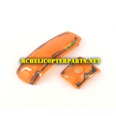 DCW-360-12 Orange Cabin Cover 2PCS Parts for Denver DCW-360 Drone Quadcopter