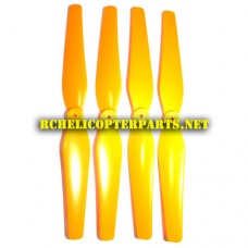 K88W-01-Orange Main Propeller 4PCS Parts for kingco K88W Wifi Drone Quadcopter