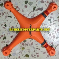 K88W-23-Orange Top Body Parts for kingco K88W Wifi Drone Quadcopter