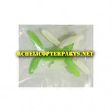 1460-02-Green and White Main Propellers 4PCS Parts for Propel PL-1460 Air Micro Drone