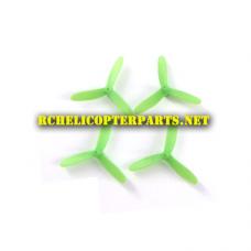 PAT10-01-Green Tri-Blade Main Propellers 4PCS Parts for Propel Atom 1.0 Micro Mini Drone