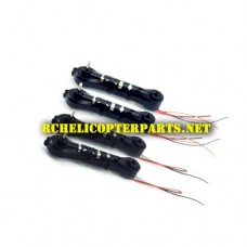 61827PA-38-Black CW Motor 2PCS and CCW Motor 2PCS Parts for Protocol 6182-7PA DOT VR Folding Drone with Camera