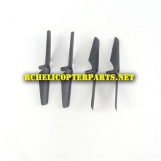 DX5-02 Main Propellers 4PCS Parts for Sharper Image DX-5 Video Streaming Stunt Drone