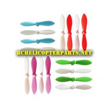 VM550-037-Mixed Color Main Propellers 16PCS Parts for Sky Viper M550 Nano Drone