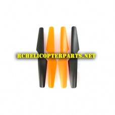 DRC-333-WM-01-Orange Propellers 4PCS Parts for Vivitar DRC-333-WM Streaming Video Drone