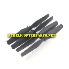 Q400-01-Black Main Propellers 4PCS Parts for Zoopa Q400 HUNTER Drone Quadcopter