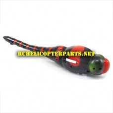 HAK377-02-RED Body Right Size Parts for HAK377 Dragonfly Helicopter