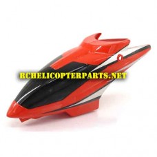 HAK635-01-Red Cabin Parts for Haktoys HAK635 RC Helicopter