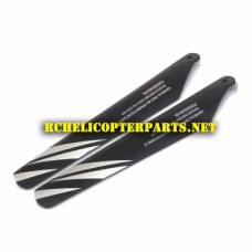 HAK635-02 Upper Main Rotor A 2PCS Parts for Haktoys HAK635 RC Helicopter