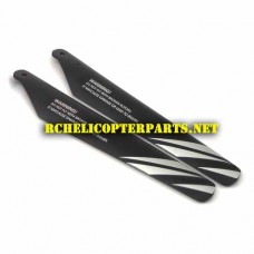 HAK635C-03 Main Blade B 2PCS Parts for Haktoys HAK635C Helicopter