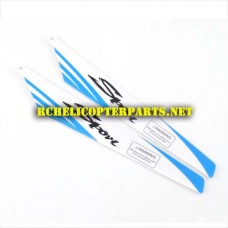 32475-27 Blue Main Rotor A 2pcs Parts for for ODS Radiofly 32475 Albatrox RC Helicopter