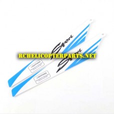 32475-28 Blue Main Rotor B 2pcs Parts for for ODS Radiofly 32475 Albatrox RC Helicopter