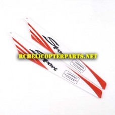32475-29 Red Main Rotor A 2pcs Parts for for ODS Radiofly 32475 Albatrox RC Helicopter