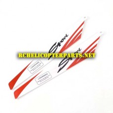 32475-30 Red Main Rotor B 2pcs Parts for for ODS Radiofly 32475 Albatrox RC Helicopter