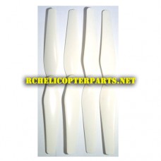K88-01-White Main Propeller Rotor 4PCS Parts for kingco K88 Drone Quadcopter