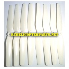 K88-20-White Main Rotor 8PCS Parts for kingco K88 Drone Quadcopter