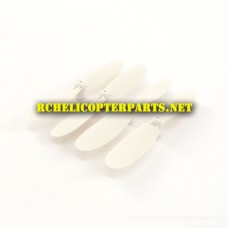 K35-02-White Main Propeller Rotor 4PCS Parts for Kingco K35 Drone Quadcopter