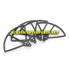 K35-39-Black Protection Base 4 PCS Parts for Kingco K35 Drone Quadcopter