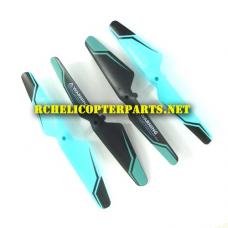 K49-01-Blue Main Propeller 4PCS Parts for Kingco K49 AG-01 Drone Quadcopter