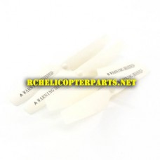 K75-01 White Main Propeller 4PCS  Parts for Kingco K75 Drone Quadcopter