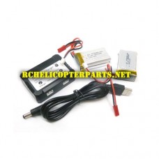 S700-12 Battery 2PCS and Charger Spare Parts for ATS S700 Drone Quadcopter