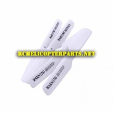 AW-QDR-EOC-01-White Main Rotor 4PCS Parts for AWW AW-QDR-EOC Quadrone Elite Quadcopter Drone