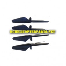 QDR-BPL-03-Black Main Propeller 4PCS Parts for AWW AW-QDR-BPL Quadrone Sparrow Drone Quadcopter