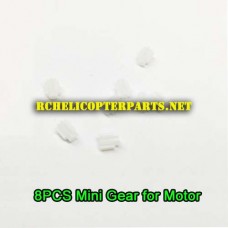 QDR-IST-34 Mini Gear for Motor 8PCS Part for AWW AW-QDR-IST Quadrone I-Sight Drone Quadcopter