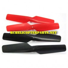 RC-QDR-POV-01-Red Main Rotor 4PCS Parts for AWW AW-QDR-POV Quadrone Vision - FPV Drone Quadcopter