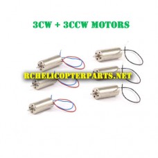 RCQ-VC-15 CW Motor 3PCS and CCW 3PCS Parts for AWW AW-RCQ-VC Quadrone Voice Control  Drone Quadcopter