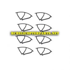 AW-QDR-ELT-35 Protector Base Guard 8PCS Parts for AWW AW-QDR-ELT Quadrone Elite-Cam Drone Quadcopter