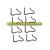 AW-QDR-ELT-36 Landing Skid 8PCS Parts for AWW AW-QDR-ELT Quadrone Elite-Cam Drone Quadcopter