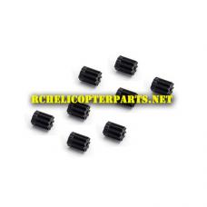 HLDR-10 Tiny Gear for Motor 8PCS Parts for AWW ALTA-AW-QDR-1BHY Quadrone Hylander Quadrone Drone