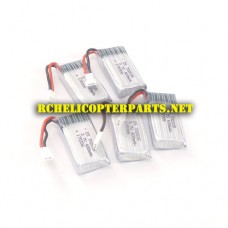 QDR-COV-40 3.7 400mAh Drone Batteries 5PCS Parts for AWW AW-QDR-COV Quadrone Covert Quadcopter