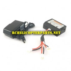 F6-22 3 IN 1 Battery Charger with Balance Parts for Contixo F6 Quadcopter RC Drone